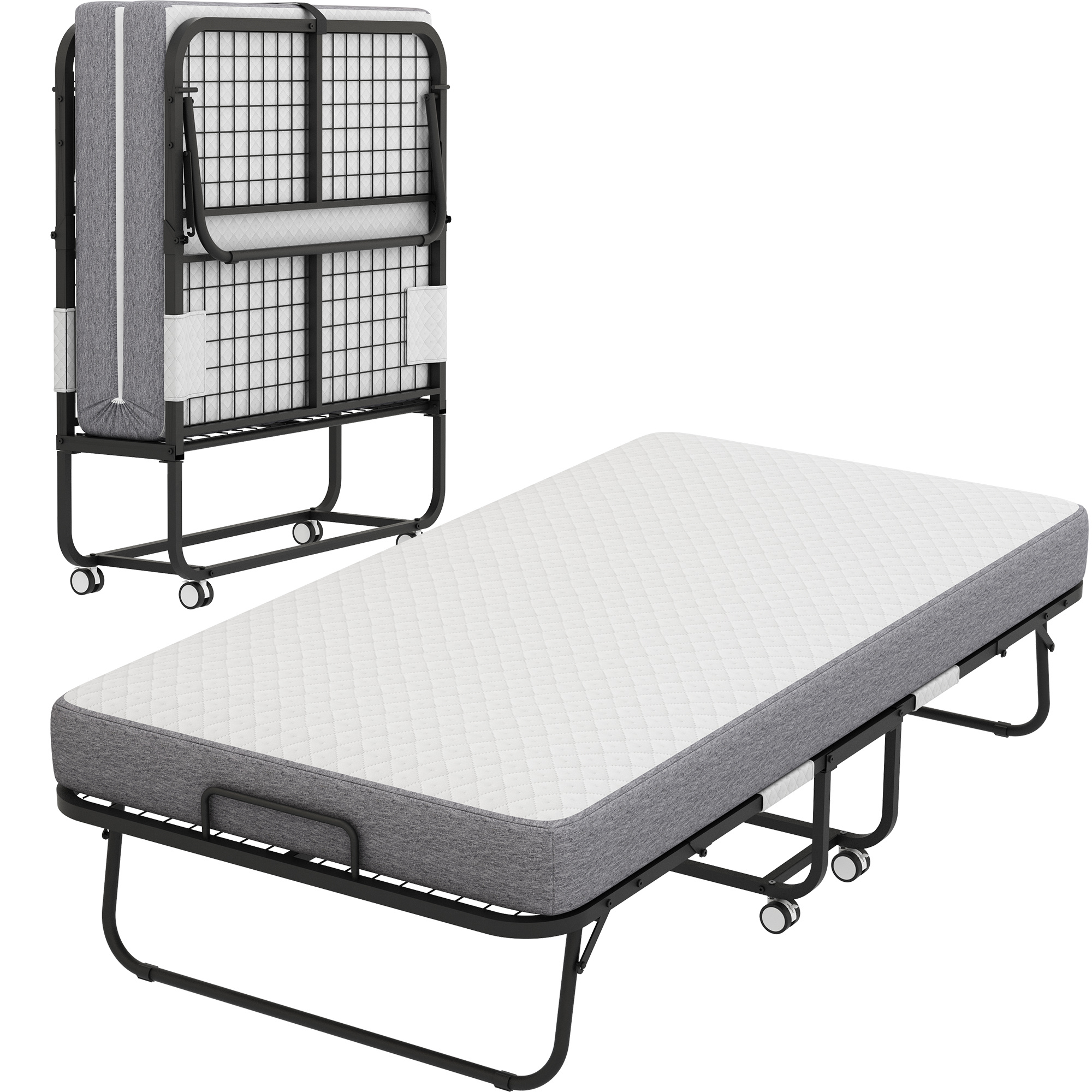 Folding Bed With Mattress - Image 2