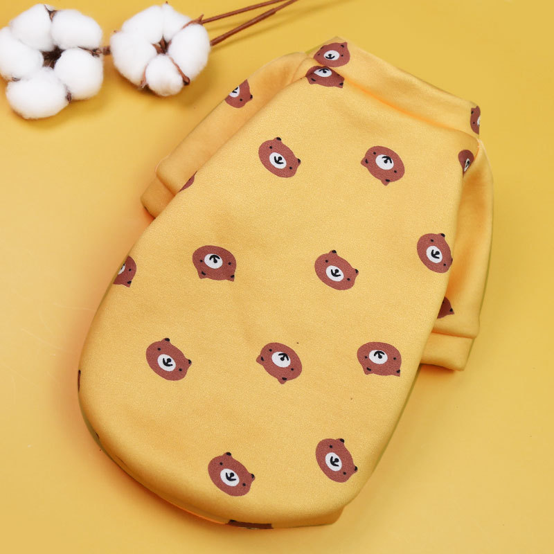 Printed Cartoon Pet Clothes Plus Velvet Two-legged Sweater - Image 7