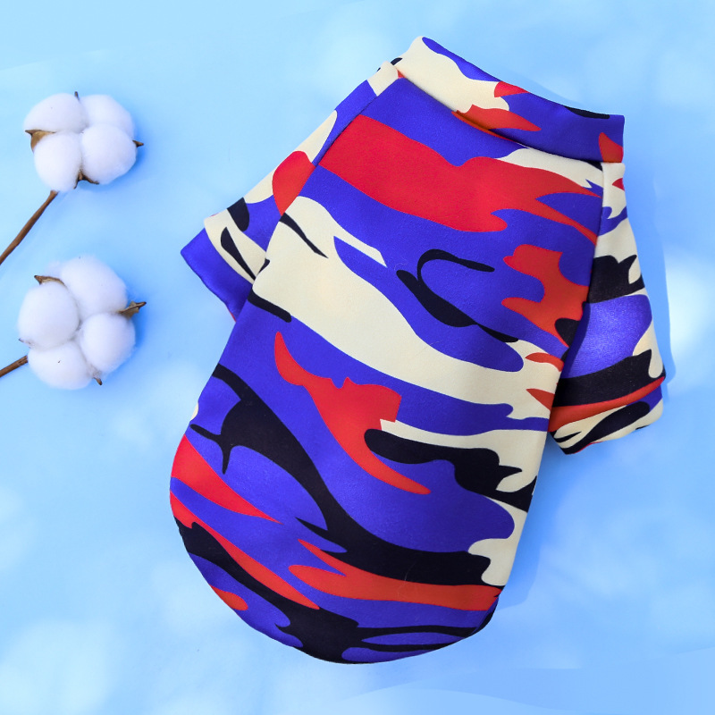 Printed Cartoon Pet Clothes Plus Velvet Two-legged Sweater - Image 9