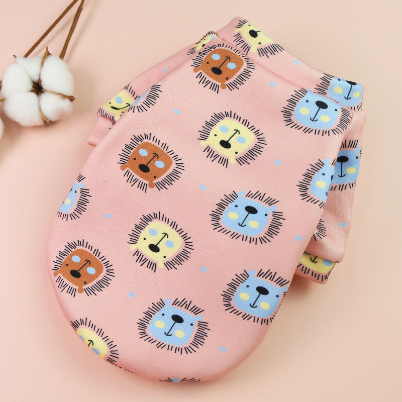 Printed Cartoon Pet Clothes Plus Velvet Two-legged Sweater - Image 3