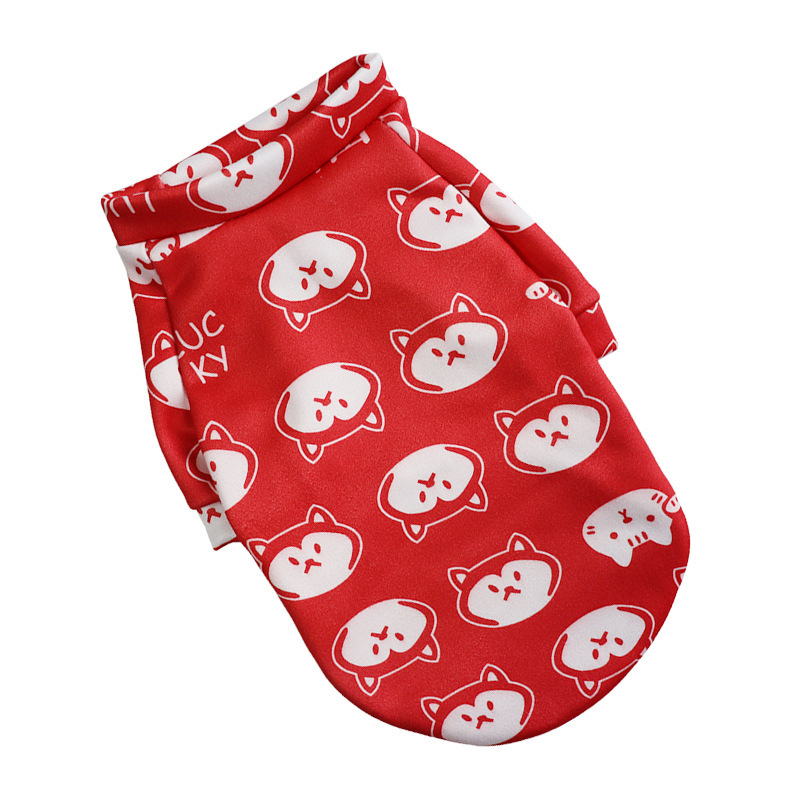 Pet Supplies Dog Fashion Thin Fleece Floral Sweater - Image 2